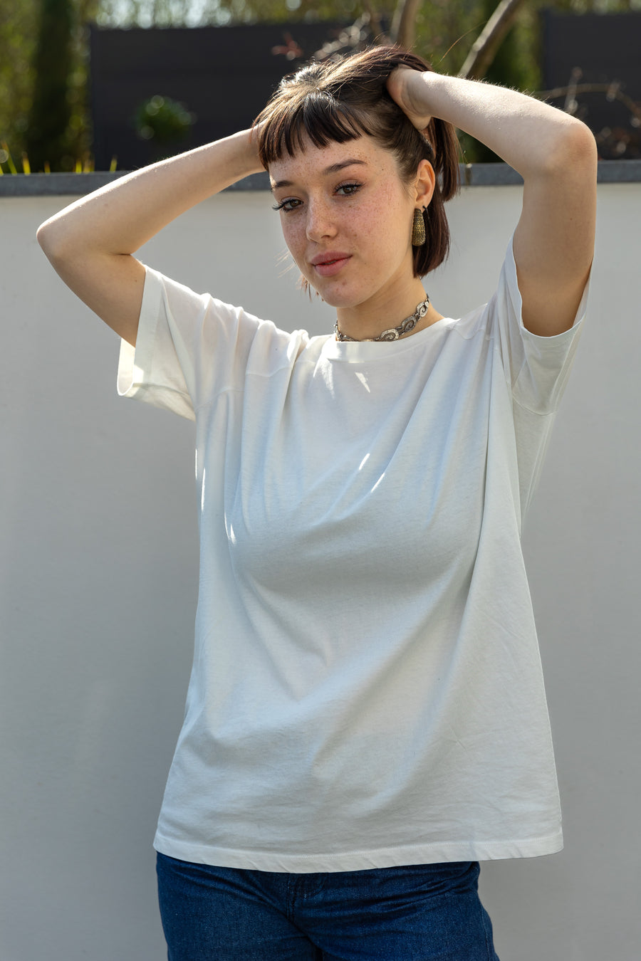 T-shirt Vacoa blanc